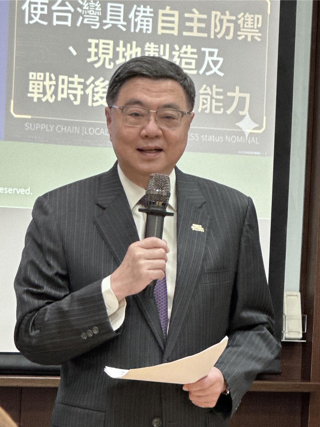 卓榮泰參訪為升 強調厚植國防產業