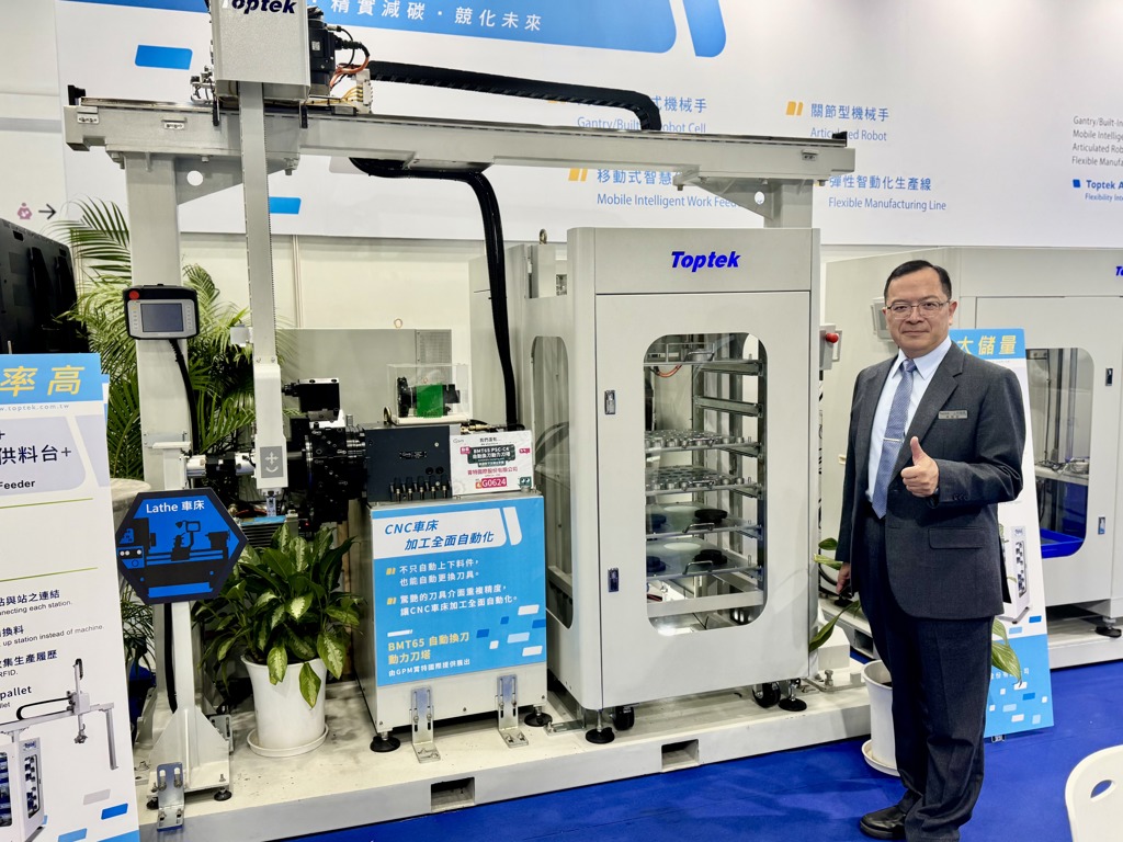 上研展出門型機械手+倉儲式供料系統邁向全球
