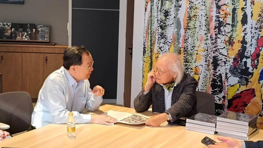 蔡俊章檳城行藝壇奇緣 與林祥雄共探藝術與和平之道