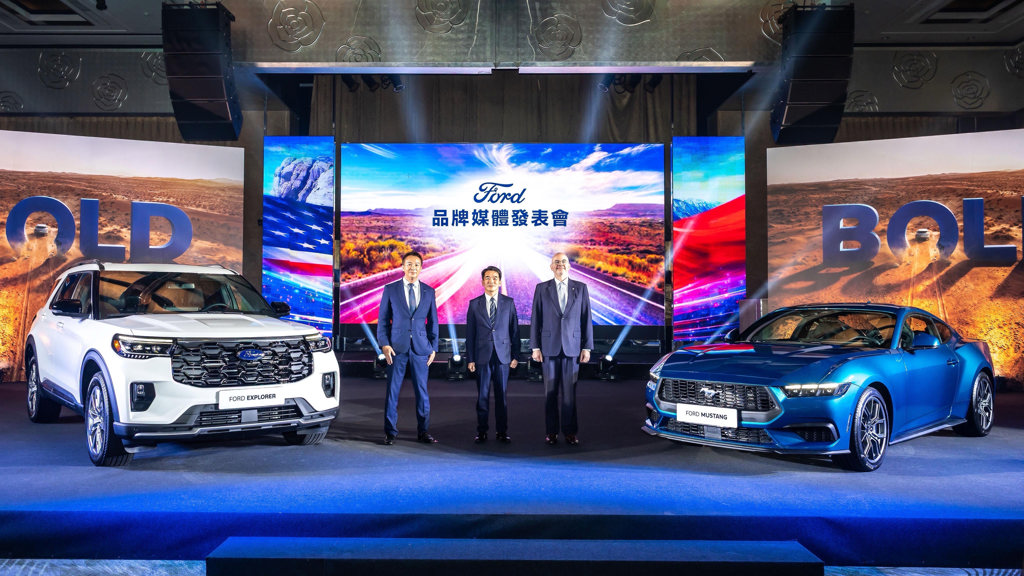 「GO BOLD GO FORD」 New Ford Mustang立享價168.9萬起、The All-New Ford Bronco Outer Banks接單價197.8萬元、The All-New Ford Explorer Platinum接單價181.8萬元