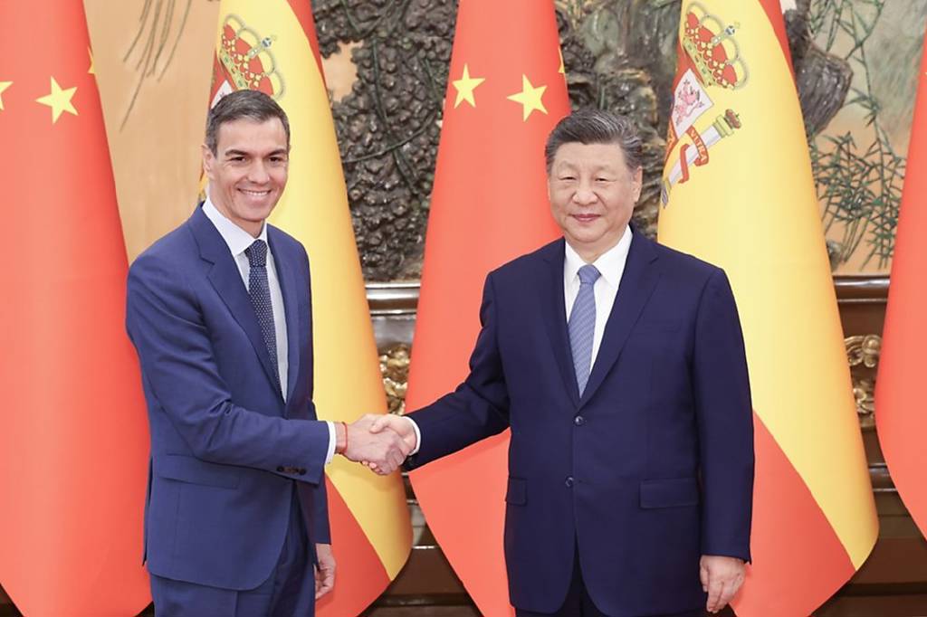 習近平會桑切斯 捍衛多邊主義