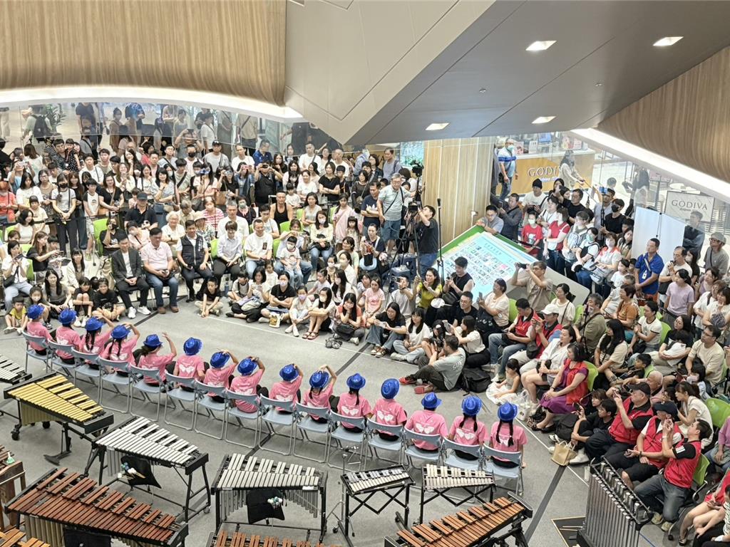 豐邑集團及LaLaport台中、大元國小打擊樂團 攜手打造「藝術生活圈」