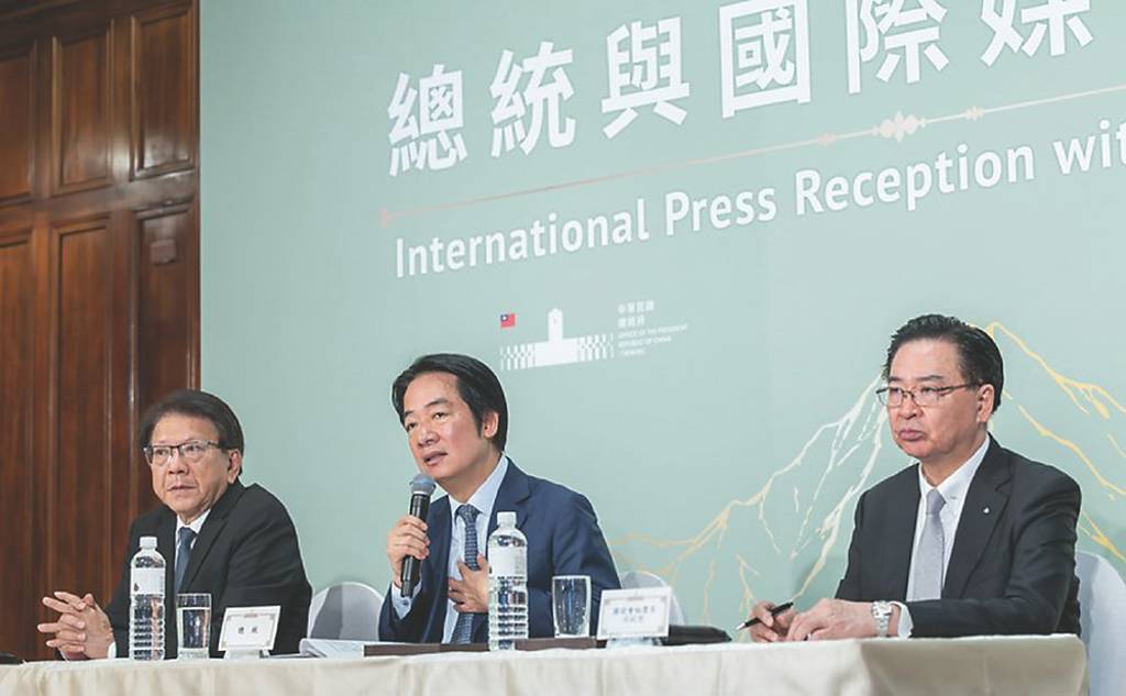 賴總統:攜手國際維持台海現狀