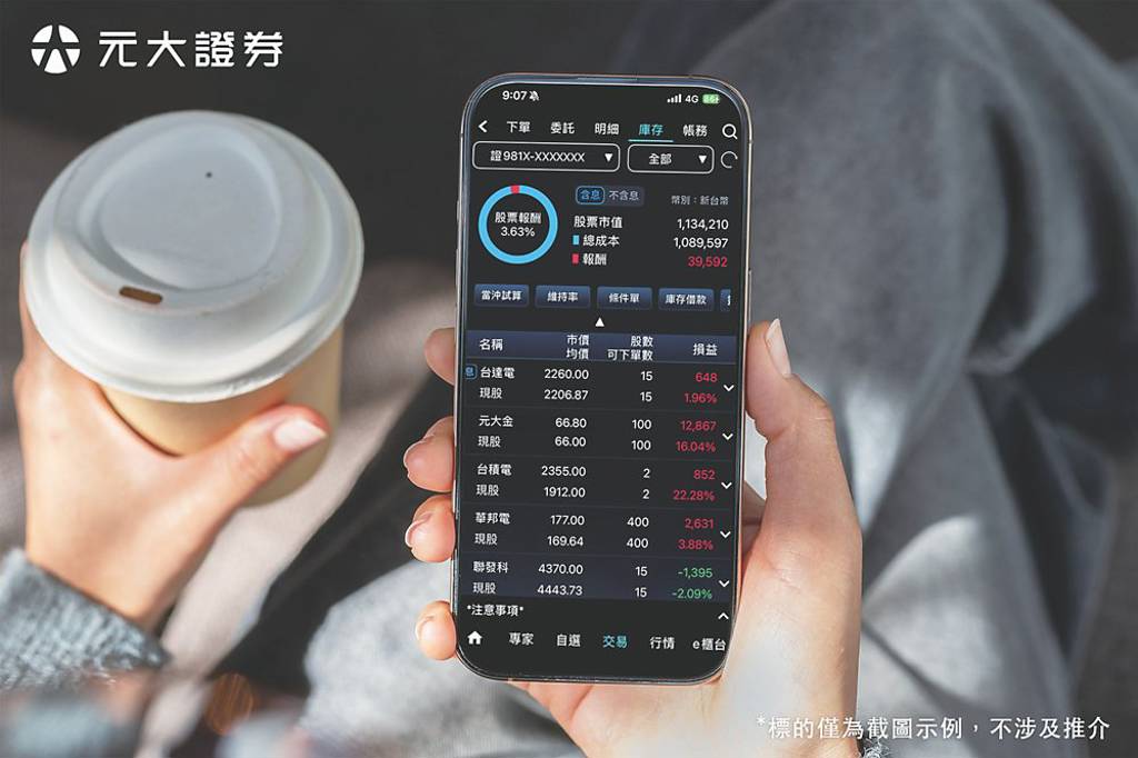 元大證APP升級 精準掌握除權息