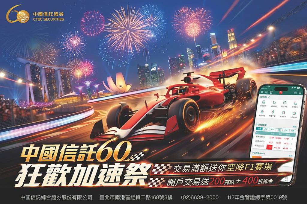 中國信託證券 狂歡加速祭開跑
