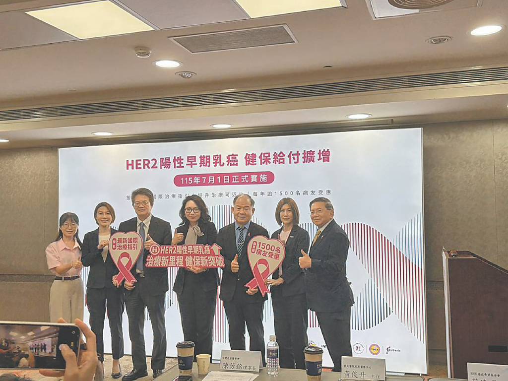 早期乳癌健保擴大給付 台康生受惠