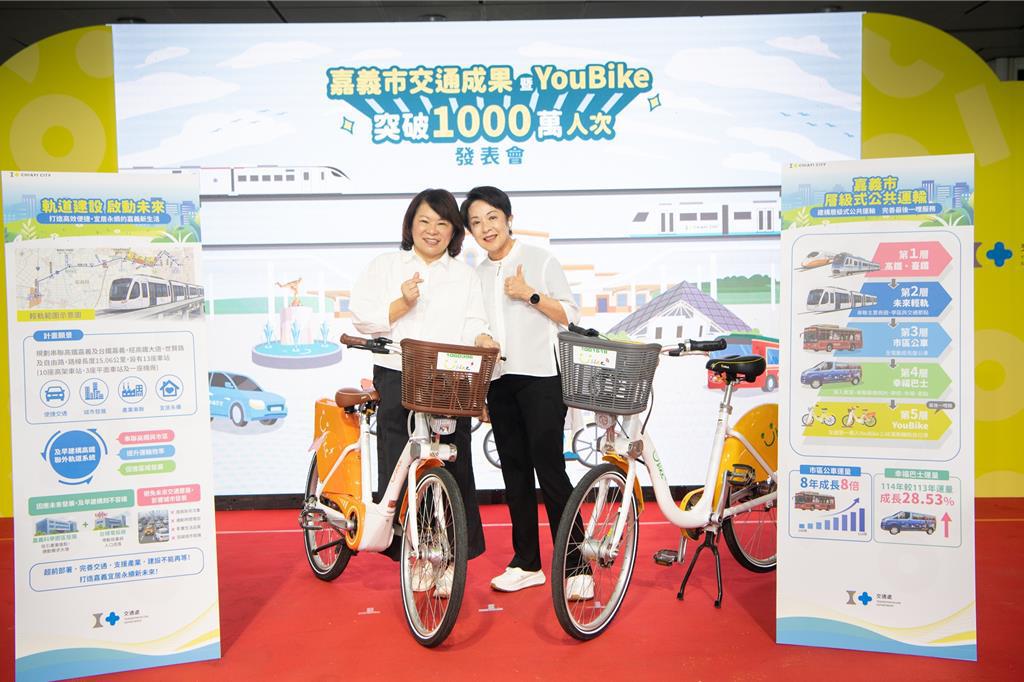 皮克敏熱潮助攻!嘉義市YouBike騎乘破千萬人次