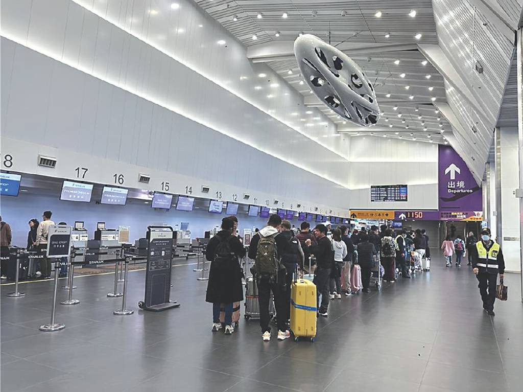 台中國際機場 旅運量戰300萬人