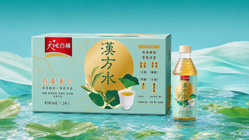 天然草本補水新風潮 天地合補推出全新「漢方水」