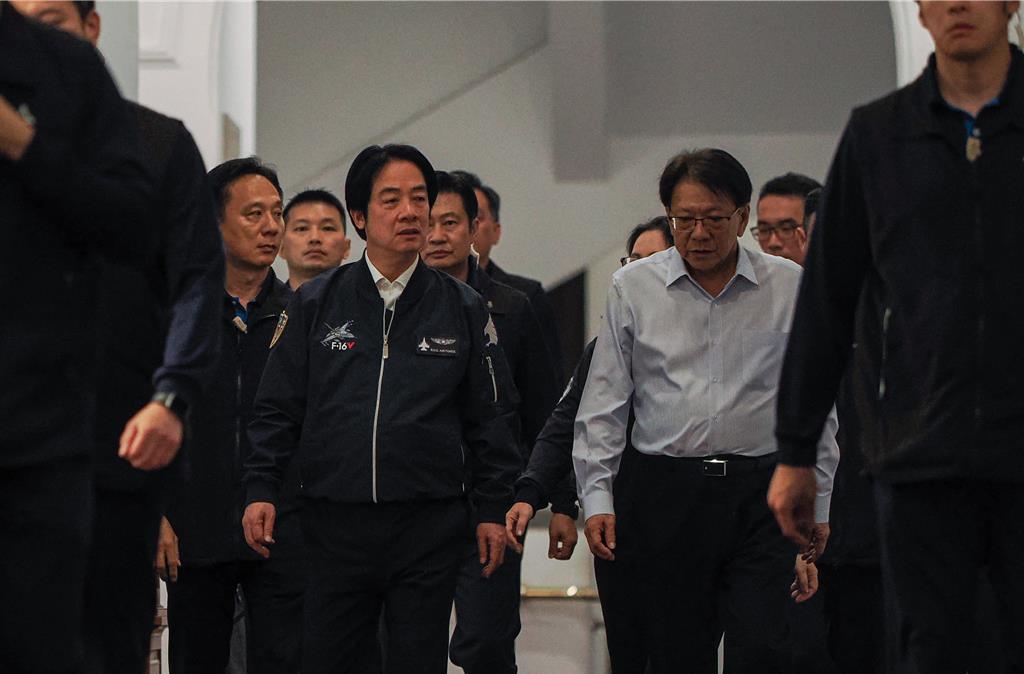 賴清德首參與萬鈞演練畫面曝光 驗證指揮體系有效運作