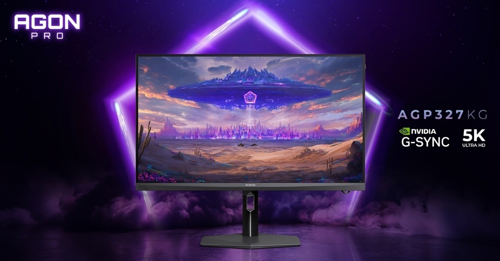 AGON by AOC推全球首款5K G-SYNC Pulsar電競顯示器 鎖定高階遊戲市場