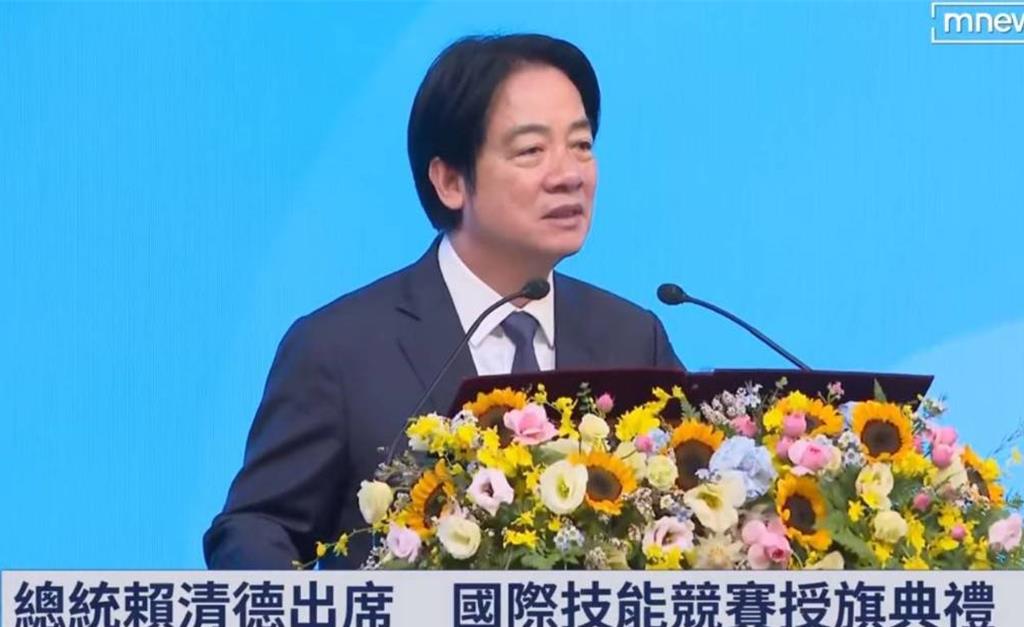 國際技能赴上海競賽 賴清德提三勉勵 把職能精神帶到全世界