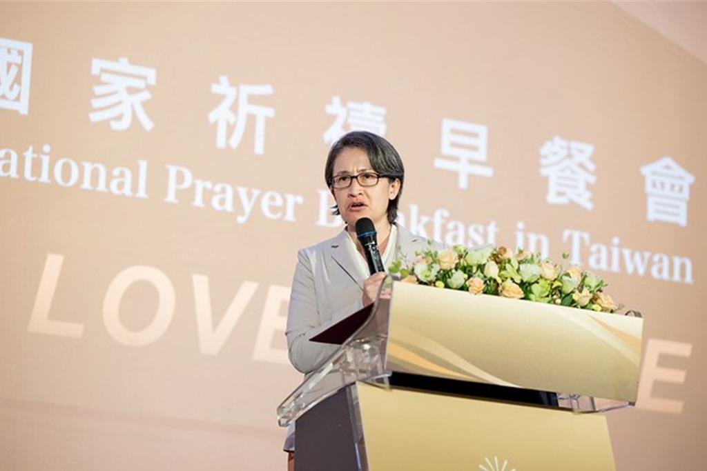 國家祈禱早餐會 蕭美琴:勇氣團結是台灣的韌性